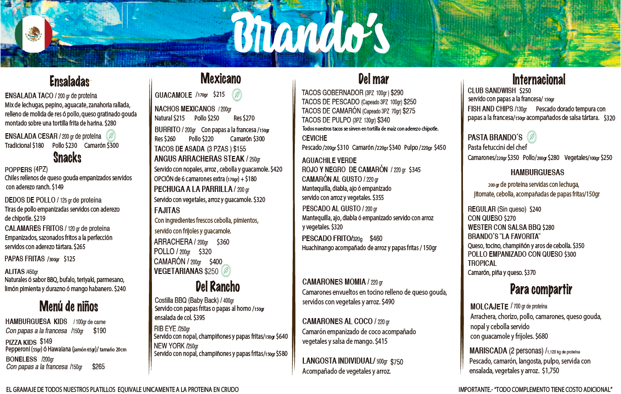 menu brandos español febrero 06 26 menu brandos español febrero 06 26